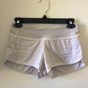 Lululemon speed up low-rise lined shorts.
